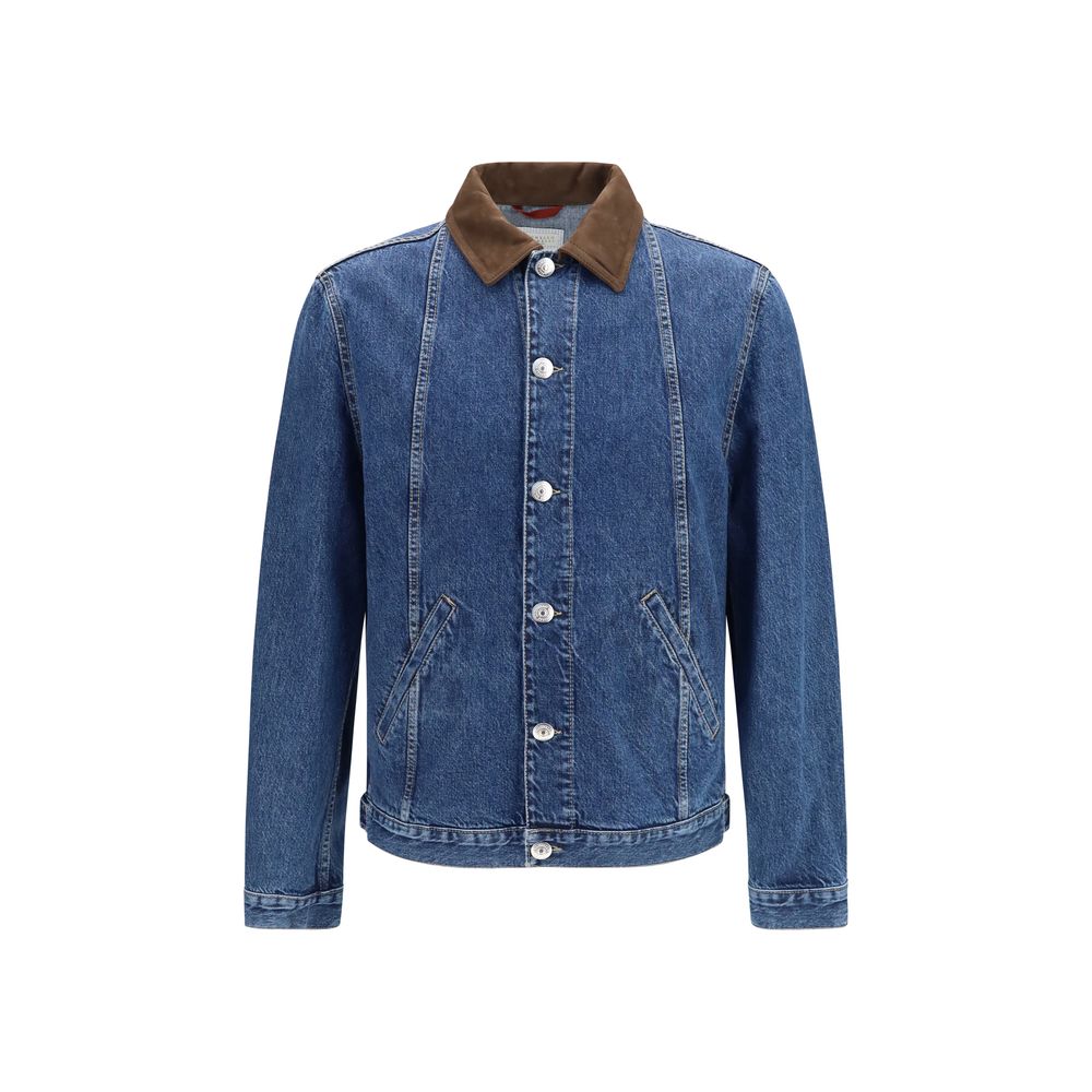 Brunello Cucinelli Blue Cotton Denim Jacket